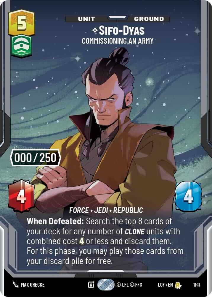 Image for Sifo-Dyas - Commissioning An Army (Serialized) - Star Wars: Unlimited