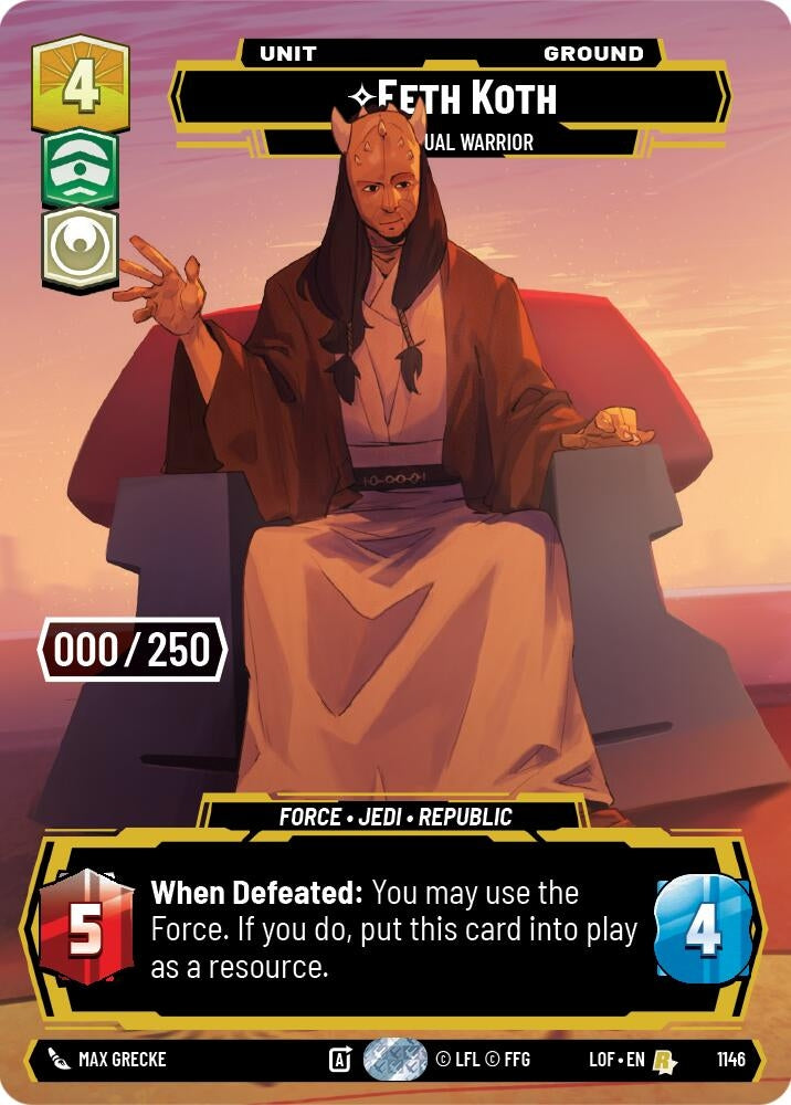 Image for Eeth Koth - Spiritual Warrior (Serialized) - Star Wars: Unlimited
