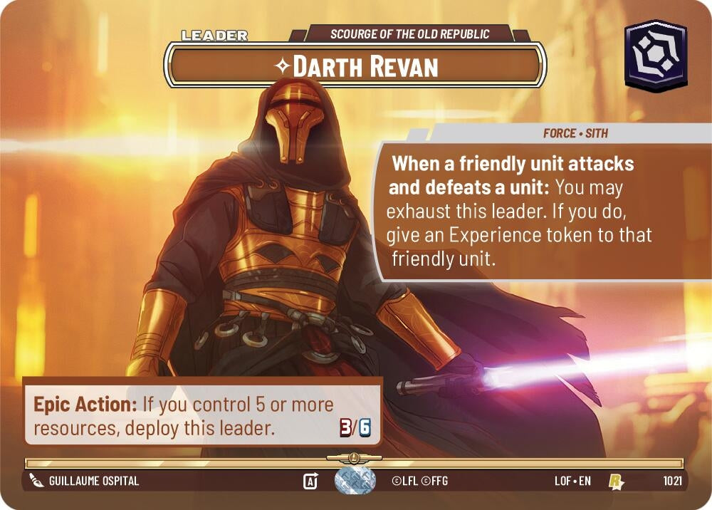 Image for Darth Revan - Scourge of the Old Republic (Showcase) - Star Wars: Unlimited
