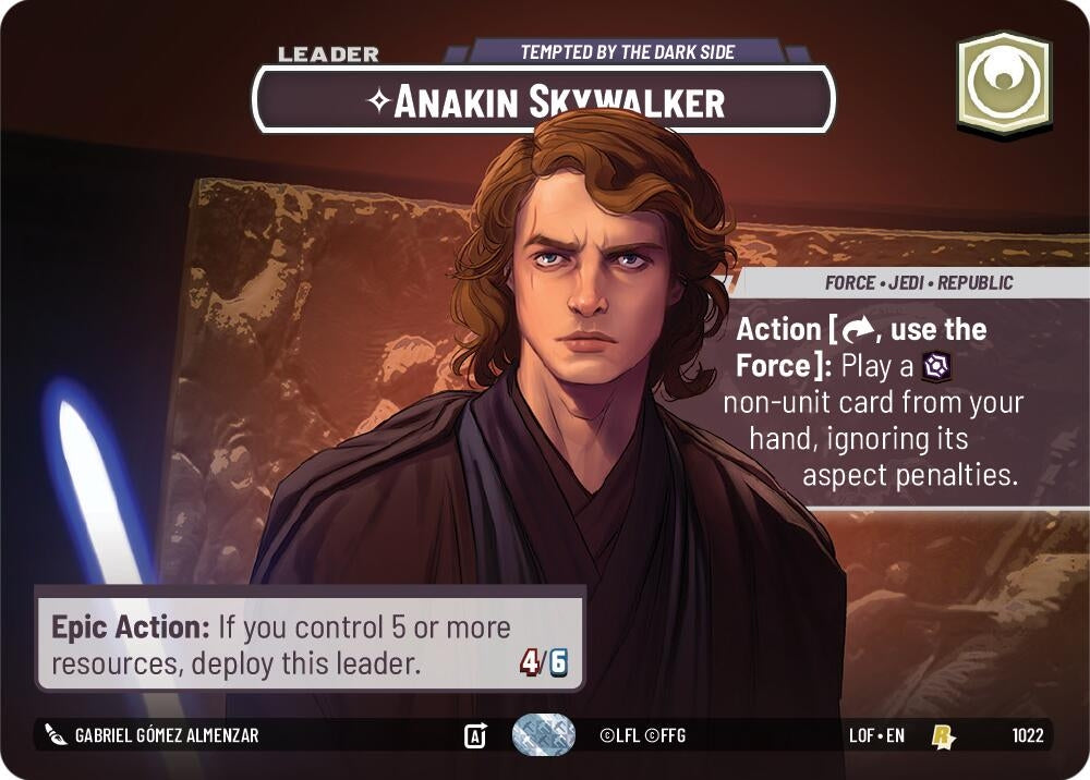 Image for Anakin Skywalker - Tempted by the Dark Side (Showcase) - Star Wars: Unlimited