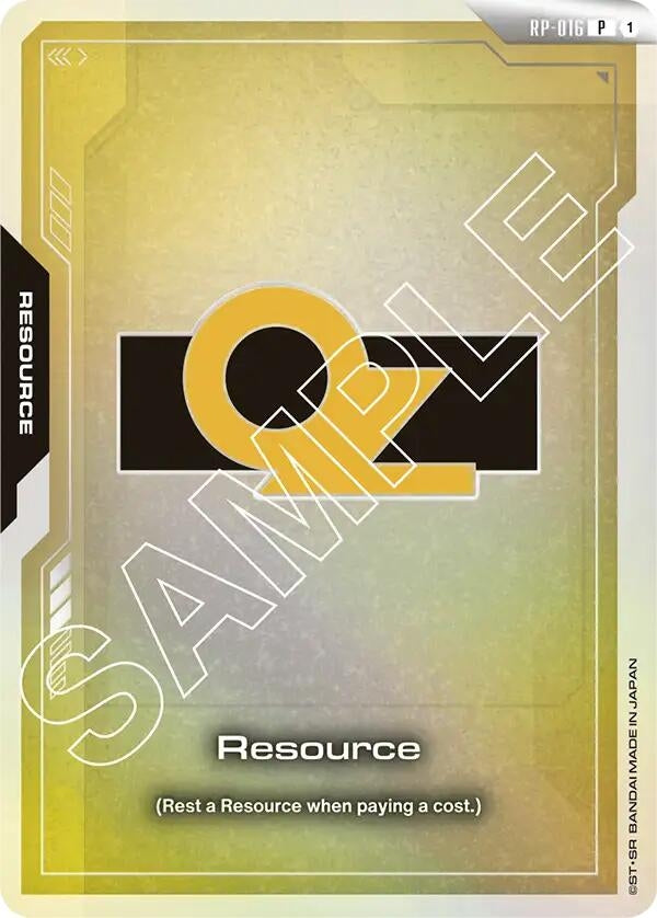 Image for Resource (RP-016) (OZ) - Gundam Card Game