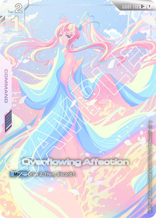 Image for Overflowing Affection (U+) - Gundam Card Game