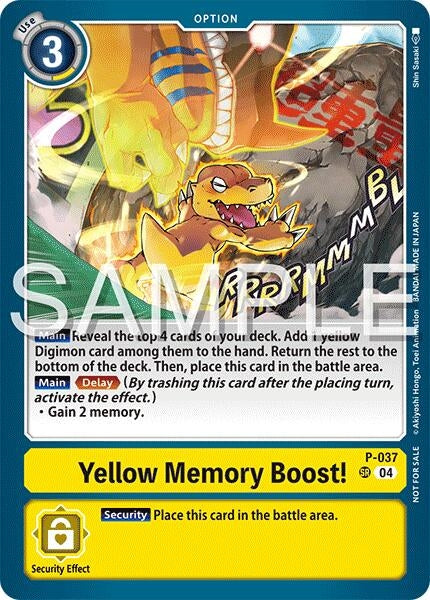 Image for Yellow Memory Boost! (Time Stranger Demo Deck) - Digimon Card Game