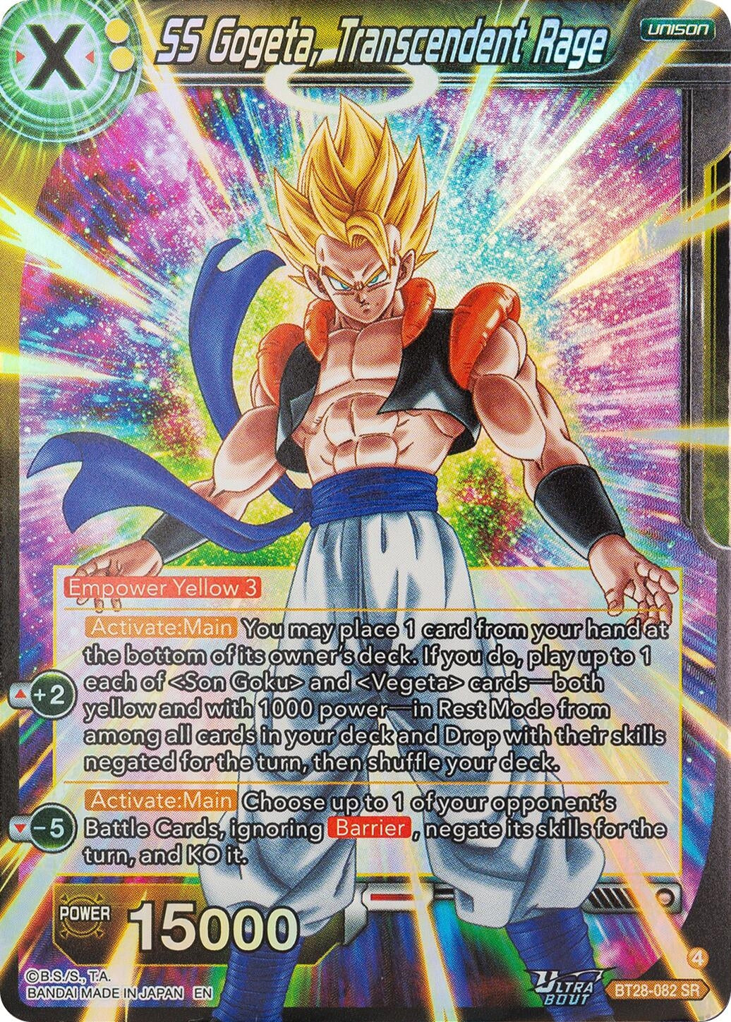 Image for SS Gogeta, Transcendent Rage - Dragon Ball Super: Masters