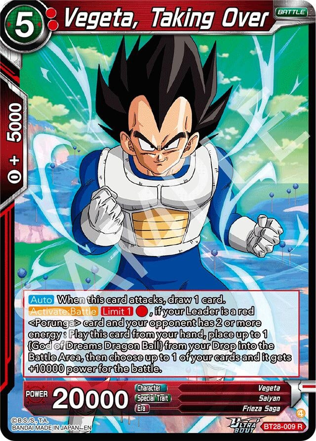Image for Vegeta, Taking Over - Dragon Ball Super: Masters
