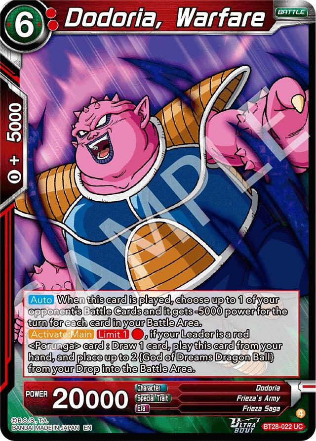Image for Dodoria, Warfare - Dragon Ball Super: Masters