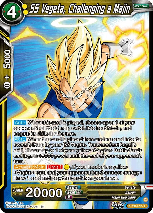 Image for SS Vegeta, Challenging a Majin - Dragon Ball Super: Masters