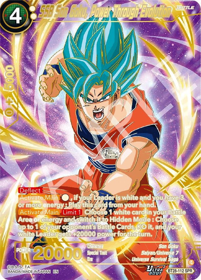 Image for SSB Son Goku, Power Through Evolution (SPR) - Dragon Ball Super: Masters