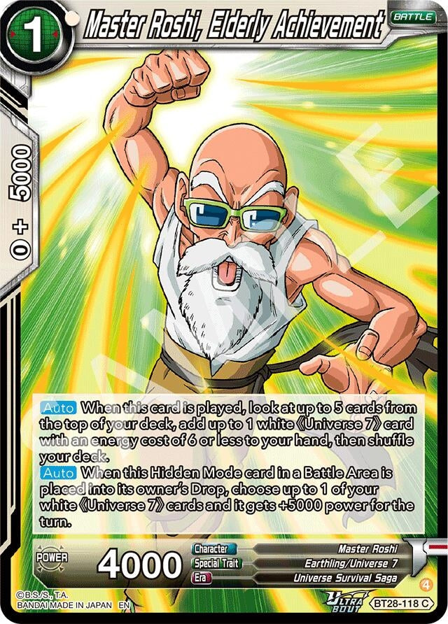 Image for Master Roshi, Elderly Achievement - Dragon Ball Super: Masters