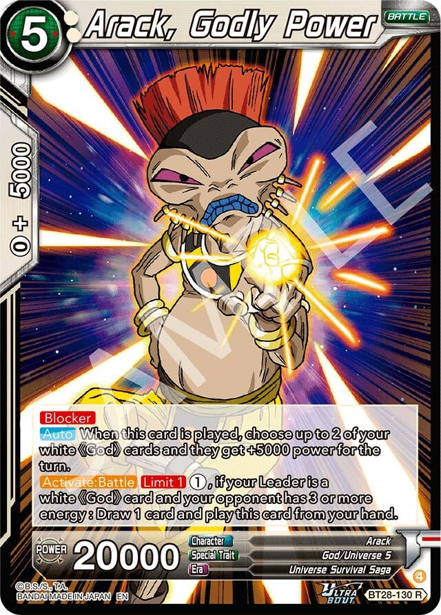 Image for Arack, Godly Power - Dragon Ball Super: Masters
