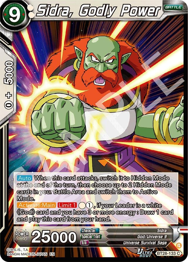 Image for Sidra, Godly Power - Dragon Ball Super: Masters