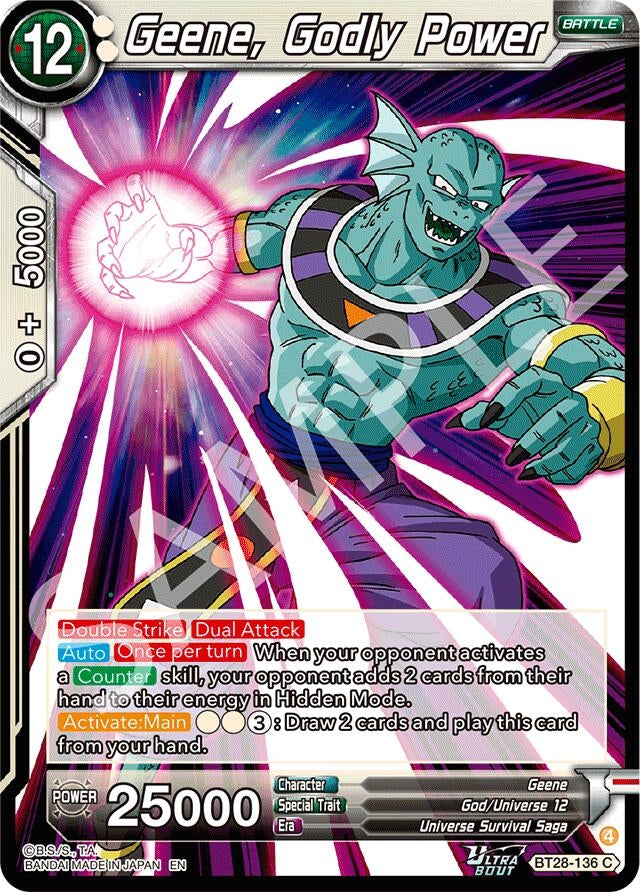 Image for Geene, Godly Power - Dragon Ball Super: Masters