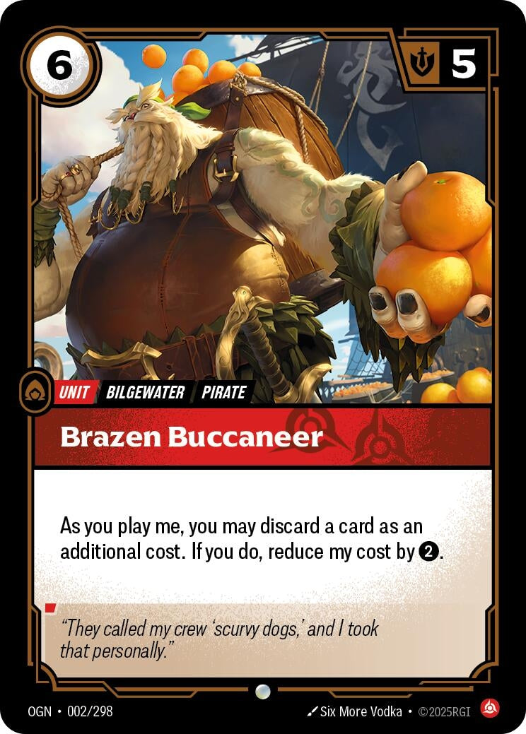 Image for Brazen Buccaneer - Riftbound: League of Legends Trading Card Game
