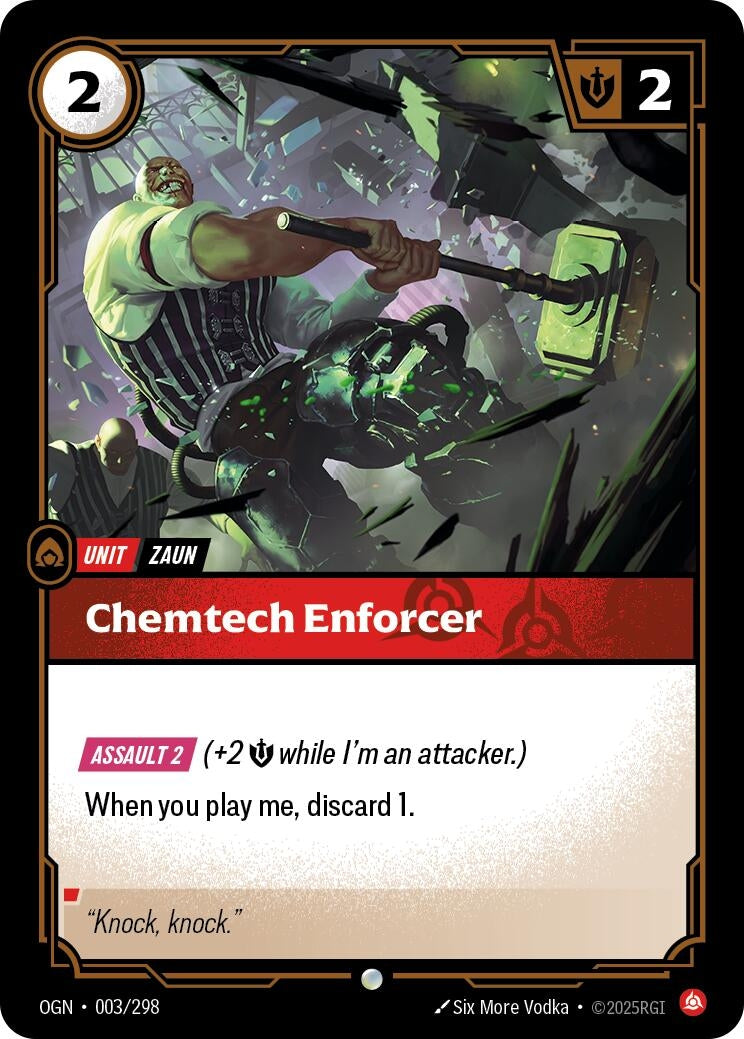 Image for Chemtech Enforcer - Riftbound: League of Legends Trading Card Game