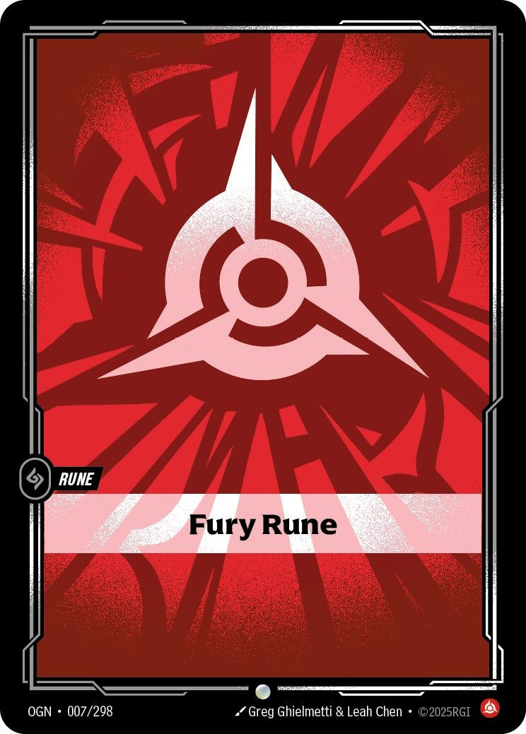 Image for Fury Rune - Riftbound: League of Legends Trading Card Game