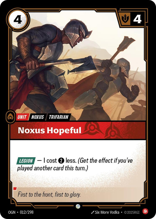 Image for Noxus Hopeful - Riftbound: League of Legends Trading Card Game