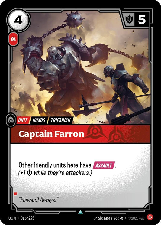 Image for Captain Farron - Riftbound: League of Legends Trading Card Game