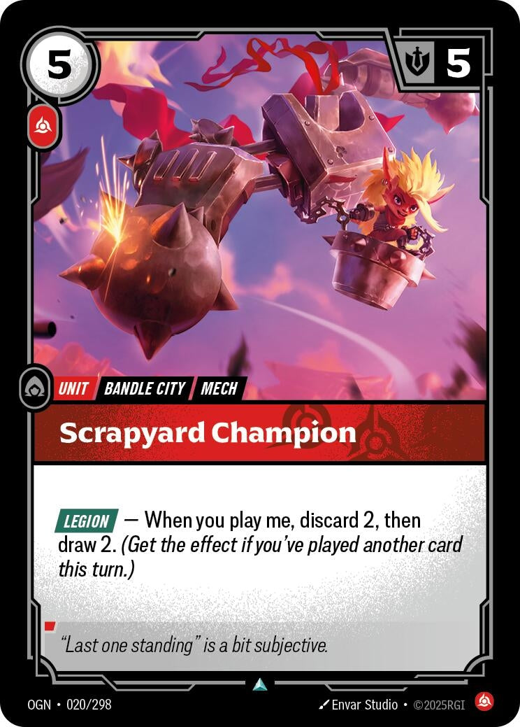 Image for Scrapyard Champion - Riftbound: League of Legends Trading Card Game