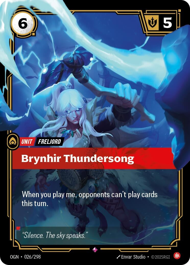 Image for Brynhir Thundersong - Riftbound: League of Legends Trading Card Game