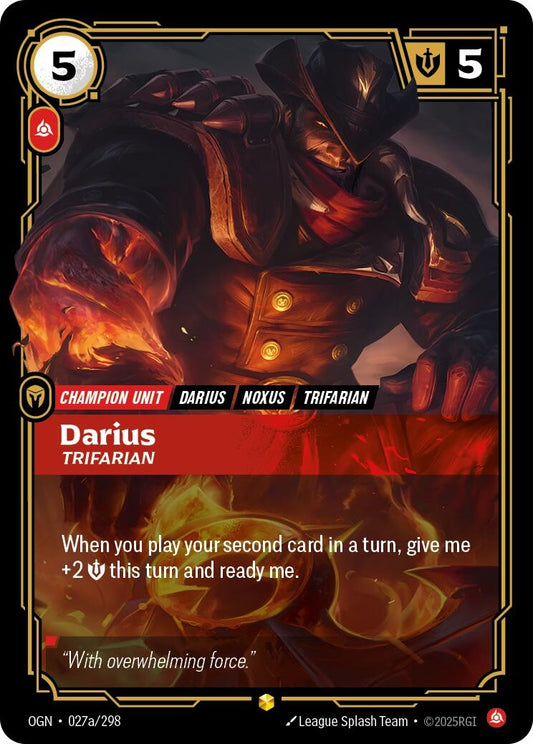 Image for Darius, Trifarian (Alternate Art) - Riftbound: League of Legends Trading Card Game