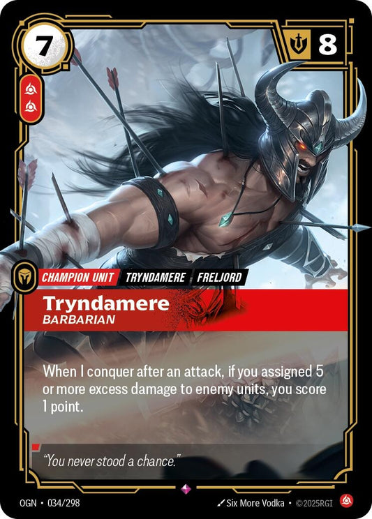 Image for Tryndamere, Barbarian - Riftbound: League of Legends Trading Card Game