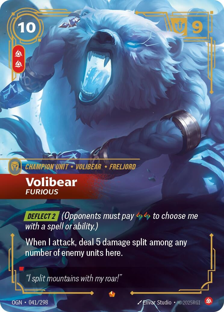 Image for Volibear, Furious - Riftbound: League of Legends Trading Card Game