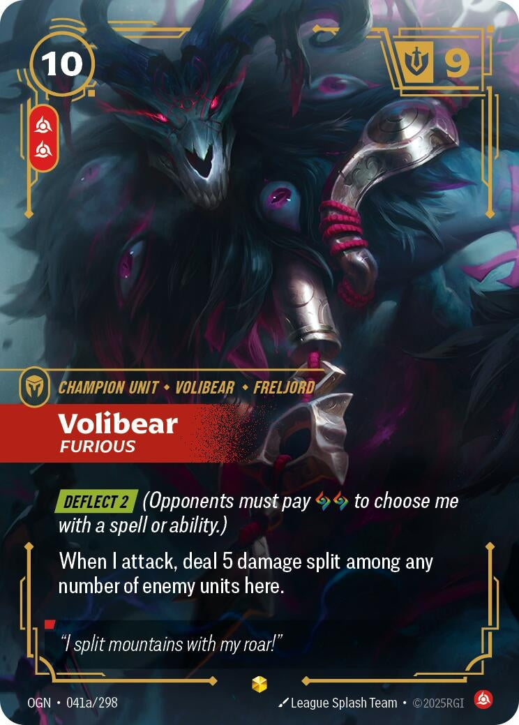 Image for Volibear, Furious (Alternate Art) - Riftbound: League of Legends Trading Card Game