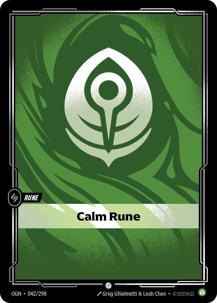 Image for Calm Rune - Riftbound: League of Legends Trading Card Game