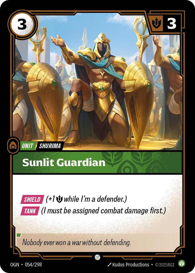 Image for Sunlit Guardian - Riftbound: League of Legends Trading Card Game