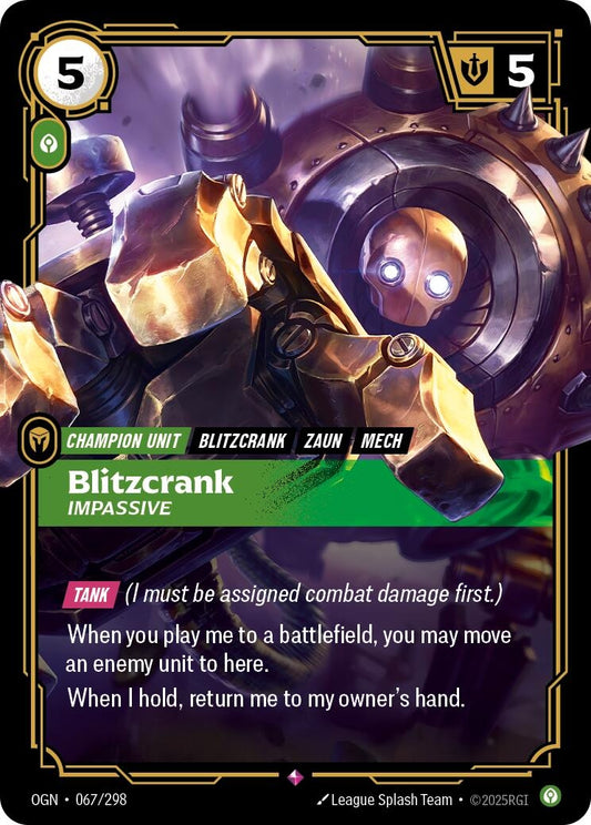 Image for Blitzcrank, Impassive - Riftbound: League of Legends Trading Card Game