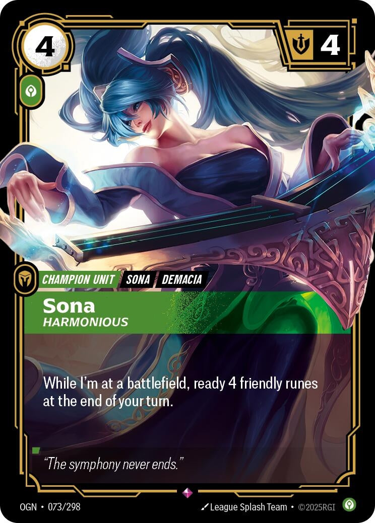 Image for Sona, Harmonious - Riftbound: League of Legends Trading Card Game
