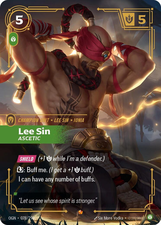 Image for Lee Sin, Ascetic - Riftbound: League of Legends Trading Card Game