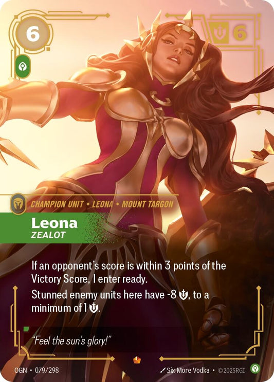 Image for Leona, Zealot - Riftbound: League of Legends Trading Card Game