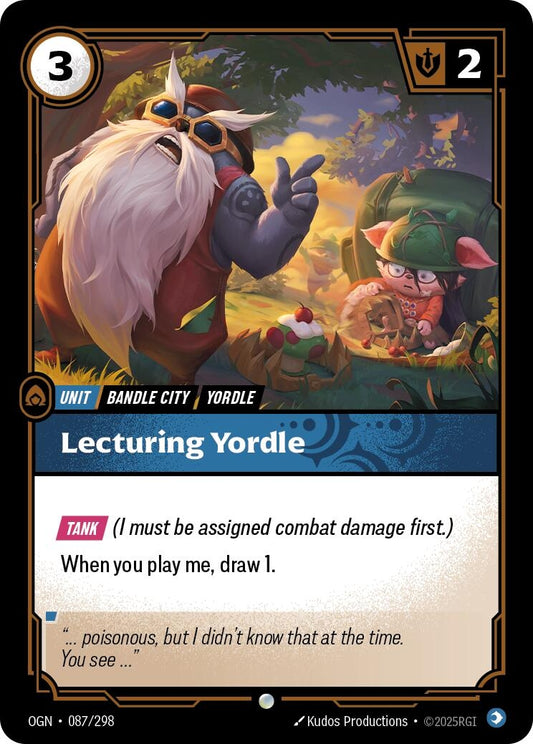 Image for Lecturing Yordle - Riftbound: League of Legends Trading Card Game