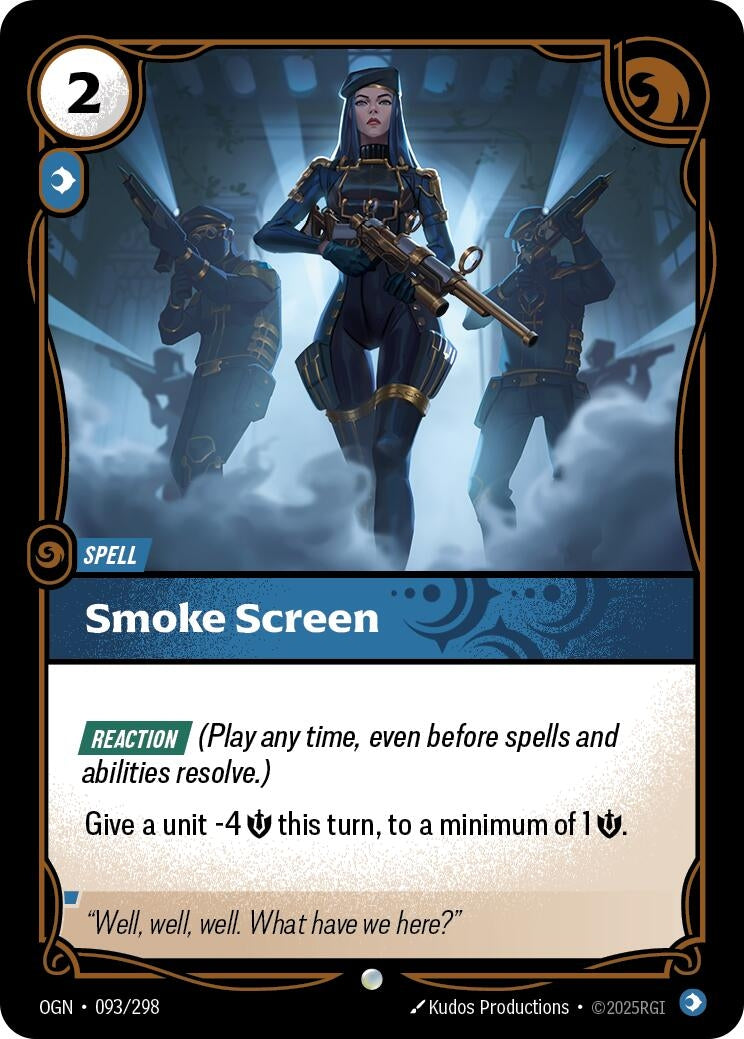 Image for Smoke Screen - Riftbound: League of Legends Trading Card Game