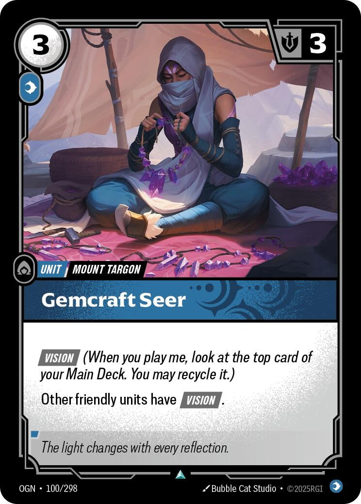 Image for Gemcraft Seer - Riftbound: League of Legends Trading Card Game