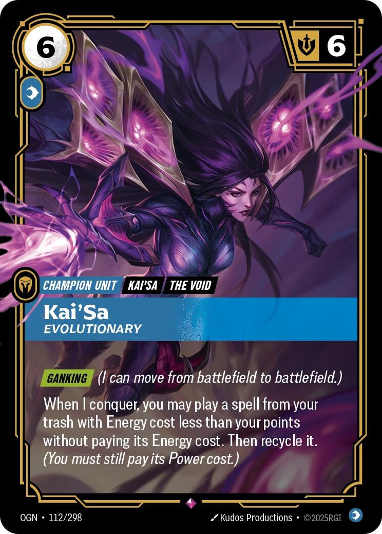 Image for Kai'Sa, Evolutionary - Riftbound: League of Legends Trading Card Game