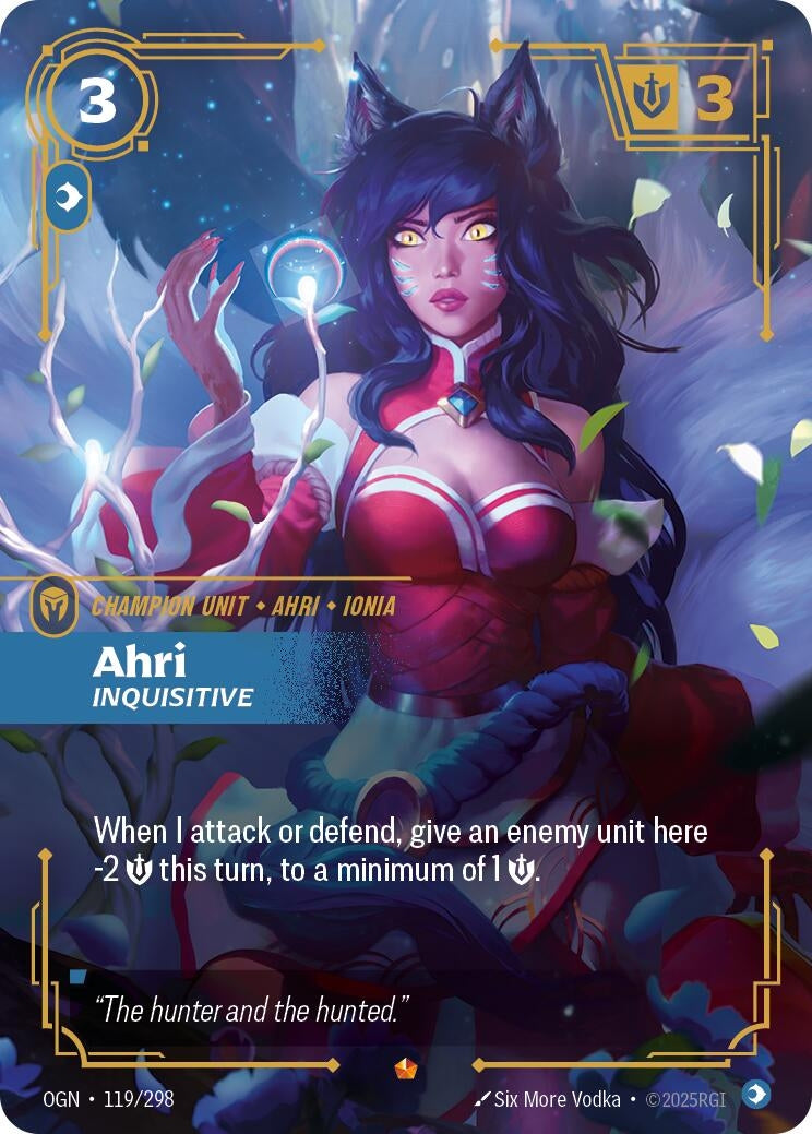 Image for Ahri, Inquisitive - Riftbound: League of Legends Trading Card Game