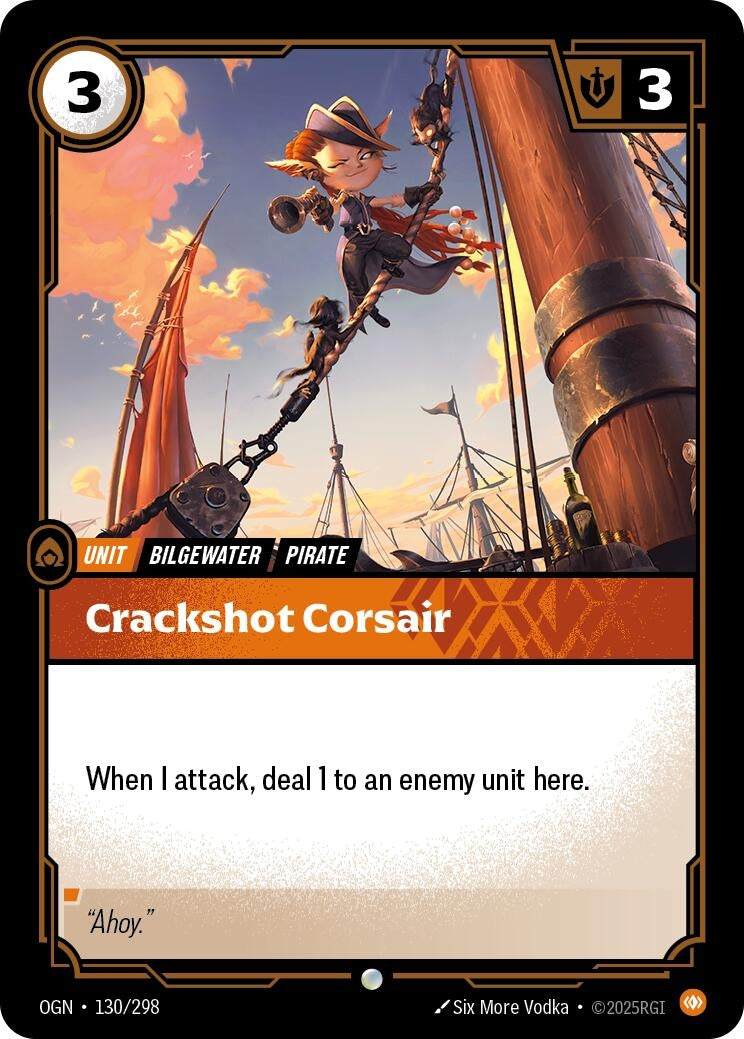 Image for Crackshot Corsair - Riftbound: League of Legends Trading Card Game