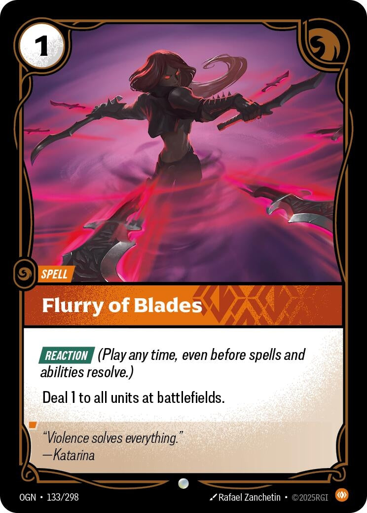 Image for Flurry of Blades - Riftbound: League of Legends Trading Card Game