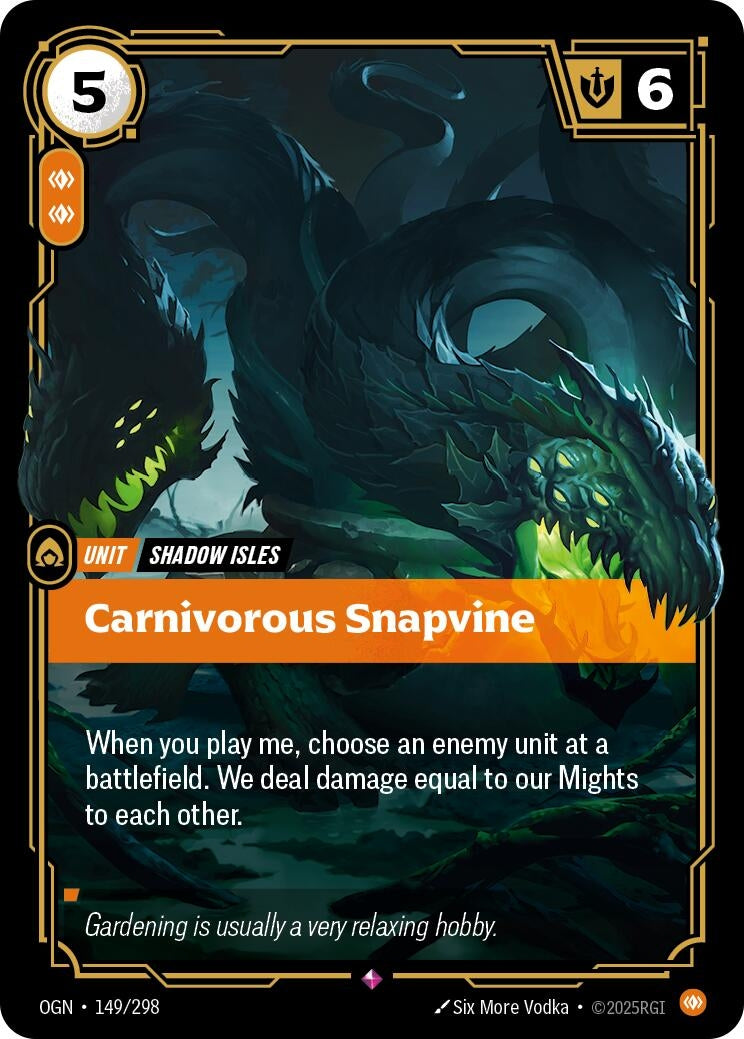 Image for Carnivorous Snapvine - Riftbound: League of Legends Trading Card Game