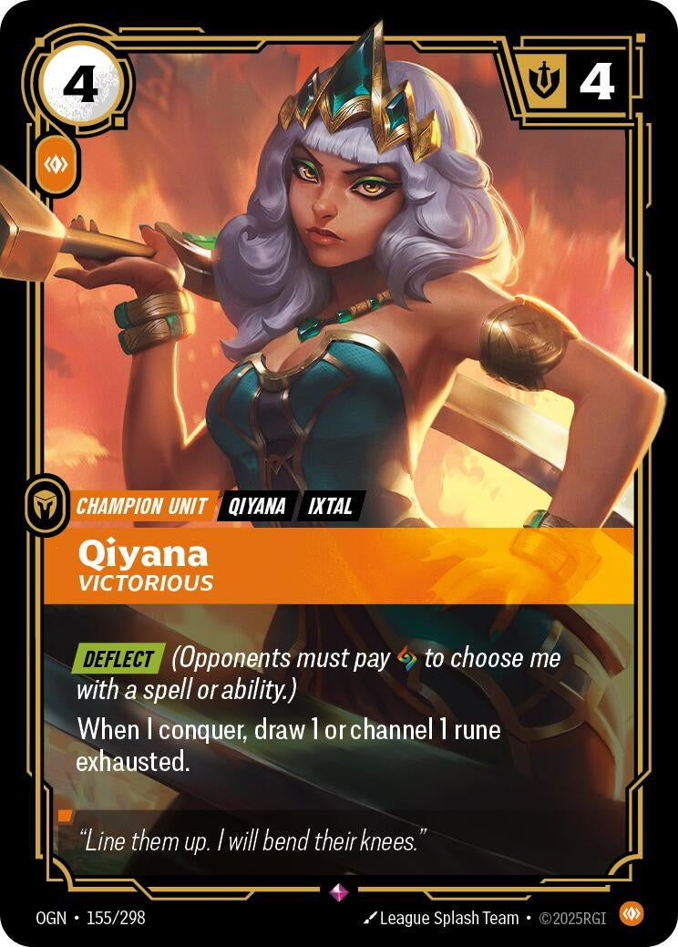 Image for Qiyana, Victorious - Riftbound: League of Legends Trading Card Game