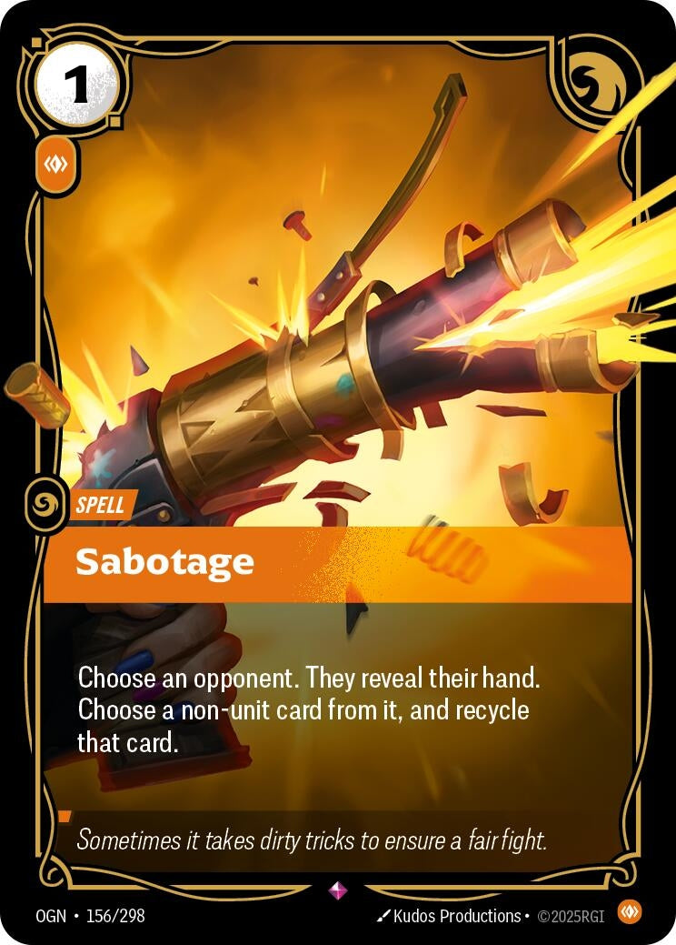 Image for Sabotage - Riftbound: League of Legends Trading Card Game