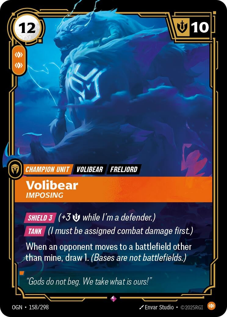 Image for Volibear, Imposing - Riftbound: League of Legends Trading Card Game