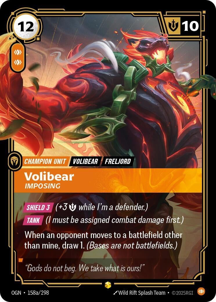 Image for Volibear, Imposing (Alternate Art) - Riftbound: League of Legends Trading Card Game