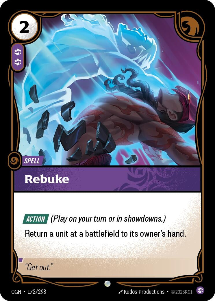 Image for Rebuke - Riftbound: League of Legends Trading Card Game