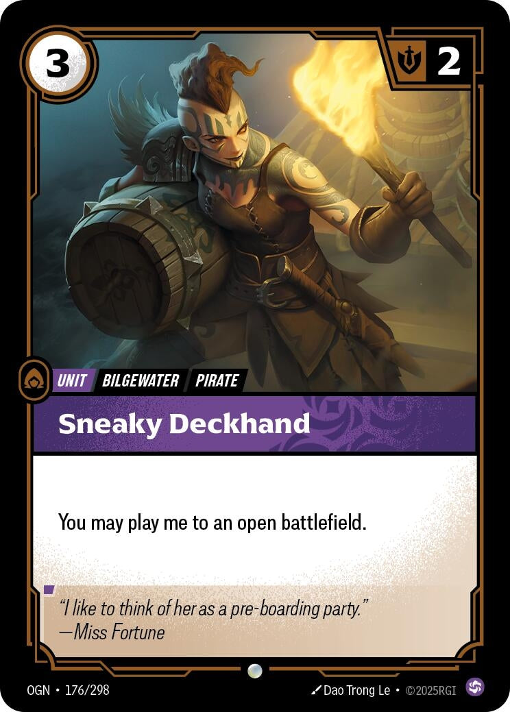 Image for Sneaky Deckhand - Riftbound: League of Legends Trading Card Game