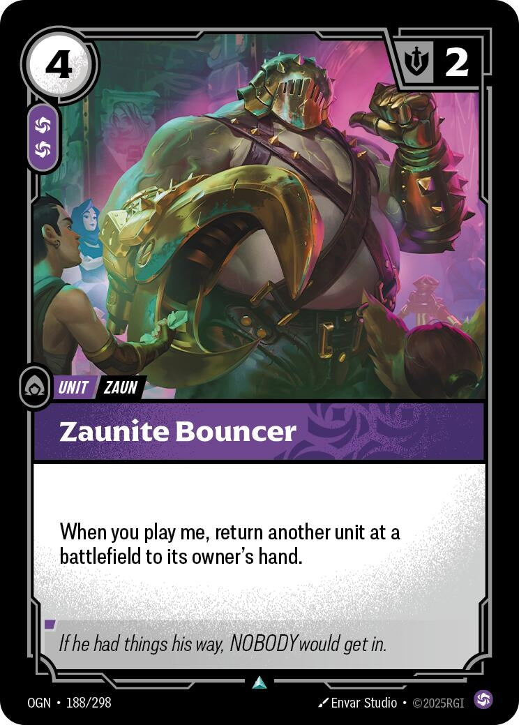 Image for Zaunite Bouncer - Riftbound: League of Legends Trading Card Game