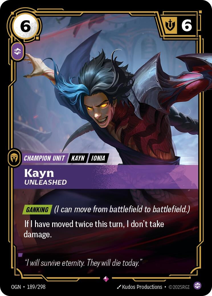 Image for Kayn, Unleashed - Riftbound: League of Legends Trading Card Game