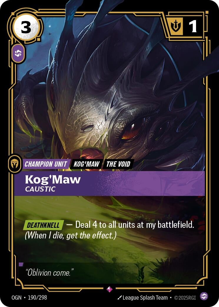 Image for Kog'Maw, Caustic - Riftbound: League of Legends Trading Card Game